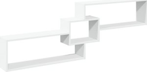 vidaXL vidaXL Półka ścienna, 158x18x53 cm, biała, materiał drewnopochodny 2