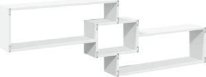vidaXL vidaXL Półka ścienna, 158x18x53 cm, biała, materiał drewnopochodny 6
