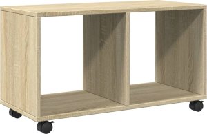 vidaXL vidaXL Szafka na kółkach, dąb sonoma, 72x33x42,5 cm 2