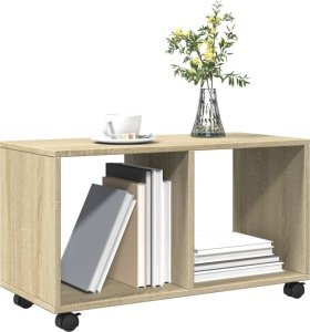 vidaXL vidaXL Szafka na kółkach, dąb sonoma, 72x33x42,5 cm 4