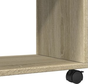 vidaXL vidaXL Szafka na kółkach, dąb sonoma, 72x33x42,5 cm 8