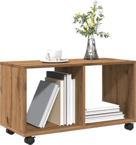 vidaXL vidaXL Szafka na kółkach, dąb artisian, 72x33x42,5 cm 4