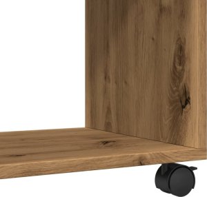 vidaXL vidaXL Szafka na kółkach, dąb artisian, 72x33x42,5 cm 8