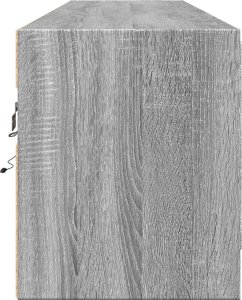 vidaXL vidaXL Ścienna szafka pod TV, z LED, szary dąb sonoma, 180x31x38 cm 7