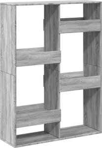 vidaXL vidaXL Regał/przegroda do pokoju, szary dąb sonoma, 100x33x135 cm 2