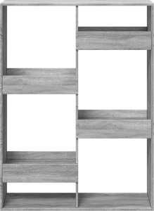 vidaXL vidaXL Regał/przegroda do pokoju, szary dąb sonoma, 100x33x135 cm 4