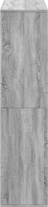 vidaXL vidaXL Regał/przegroda do pokoju, szary dąb sonoma, 100x33x135 cm 5