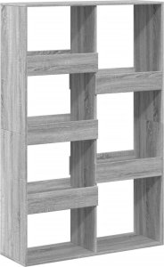 vidaXL vidaXL Regał/przegroda do pokoju, szary dąb sonoma, 100x33x155,5 cm 2