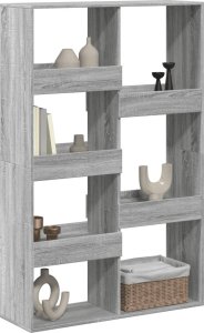 vidaXL vidaXL Regał/przegroda do pokoju, szary dąb sonoma, 100x33x155,5 cm 3