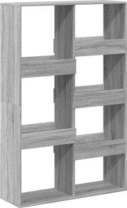 vidaXL vidaXL Regał/przegroda do pokoju, szary dąb sonoma, 100x33x155,5 cm 6