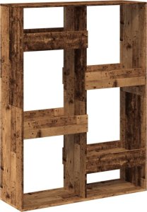 vidaXL vidaXL Regał/przegroda do pokoju, stare drewno, 100x33x135 cm 6