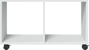 vidaXL vidaXL Szafka na kółkach, biała 72x33x42,5 cm, materiał drewnopochodny 5