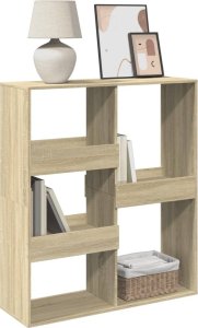 vidaXL Regał na książki/przegroda, dąb sonoma, 100x33x115 cm 3