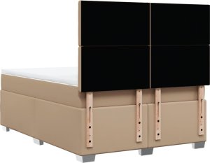 vidaXL Łóżko kontynentalne z materacem cappuccino 140x190cm 10