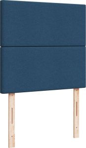 vidaXL Łóżko kontynentalne z materacem, niebieskie, tkanina, 80x200 cm 8