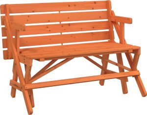 vidaXL vidaXL Stół piknikowy z ławkami, jodłowy, 2-w-1 8