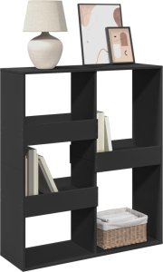 vidaXL Regał na książki/przegroda, czarny, 100x33x115 cm 3