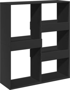 vidaXL Regał na książki/przegroda, czarny, 100x33x115 cm 6