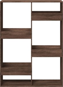 vidaXL Regał/przegroda do pokoju, brązowy dąb, 100x33x135 cm 4