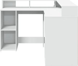 Biurko vidaXL Białe 130 cm x 130 cm 6