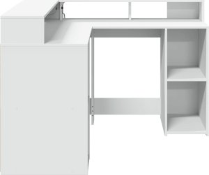 Biurko vidaXL Białe 130 cm x 130 cm 7