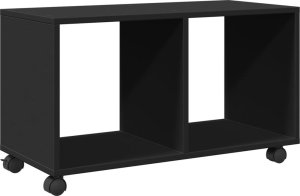 vidaXL Szafka na kółkach, czarna, 72x33x42,5 cm 7