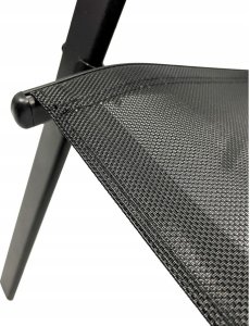 kontrast Zestaw mebli ogrodowych BERGAMO 60x60 cm stolik i krzesła 2os. czarny 10