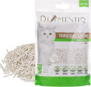 Żwirek dla kota Diamentiq DIAMENTIQ Żwirek Tofu zbrylający 2,5 kg NATURALNY 1