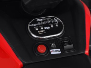 Jokomisiada Duży quad na akumulator dla dziecka 4x4 gaz w manetce amortyzator 10