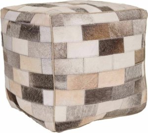 Bigbuy Home Puff Alexandra House Living Skórzany 44 x 44 x 44 cm 1