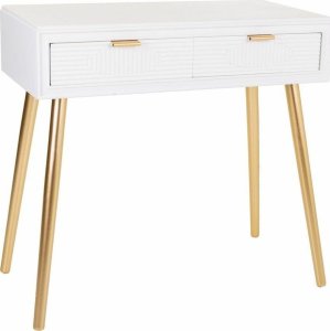 Bigbuy Home Mebel do Przedpokoju z Szufladami Alexandra House Living Złoty Drewno MDF 41 x 78 x 82 cm 1