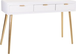 Bigbuy Home Mebel do Przedpokoju z Szufladami Alexandra House Living Złoty Drewno MDF 41 x 78 x 120 cm 1