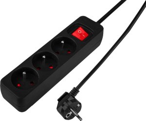 Neo Przedłużacz listwowy 1.5m, 3x1.5mm2, 3G, czarny, ON/OFF (90-182) 4