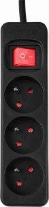 Neo Przedłużacz listwowy 1.5m, 3x1.5mm2, 3G, czarny, ON/OFF (90-182) 5