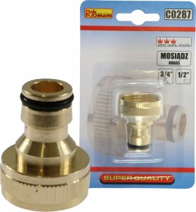 Richmann Brass nipple with internal thread 3/4" 1