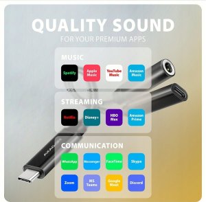 Adapter USB Axagon ADA-HCPD USB-C - USB-C + Jack 3.5mm Czarny  (ADA-HCPD) 7