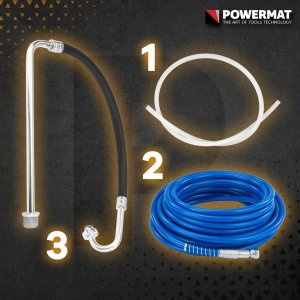 Powermat Agregat malarski hydrodynamiczny tłokowy 1300W pistolet 6