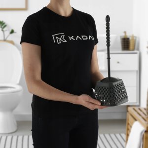 Kadax KADAX Szczotka Wc Do Toalety Plastikowa Toaletowa Uchwyt Szara 2
