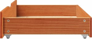 vidaXL vidaXL Szuflady pod łóżko, 2 szt., woskowy brąz, 80x55x16 cm, sosna 5