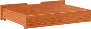vidaXL vidaXL Szuflady pod łóżko, 2 szt., woskowy brąz, 80x55x16 cm, sosna 6