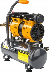 Sprężarka Powermat KOMPRESOR BEZOLEJOWY 6L SPRĘŻARKA 8 BAR 150l/min 230V SEPARATOR CICHY 59dB 8