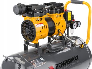 Sprężarka Powermat KOMPRESOR BEZOLEJOWY 50L SPRĘŻARKA 8 BAR 290l/min 230V SEPARATOR CICHY 59dB 2