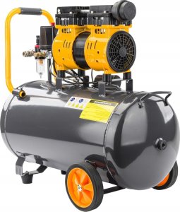 Sprężarka Powermat KOMPRESOR BEZOLEJOWY 50L SPRĘŻARKA 8 BAR 290l/min 230V SEPARATOR CICHY 59dB 4