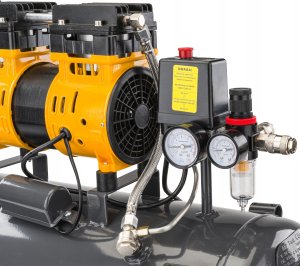 Sprężarka Powermat KOMPRESOR BEZOLEJOWY 50L SPRĘŻARKA 8 BAR 290l/min 230V SEPARATOR CICHY 59dB 6