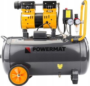 Sprężarka Powermat KOMPRESOR BEZOLEJOWY 50L SPRĘŻARKA 8 BAR 290l/min 230V SEPARATOR CICHY 59dB 8