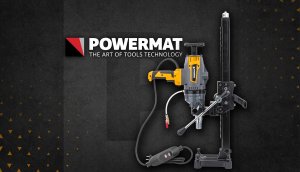 Powermat WIERTNICA DO BETONU OTWORNICA POWERMAT STATYW 2600W MOKRO SUCHO PM-WDBS-2600T 12