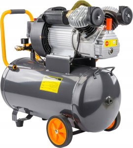 Sprężarka Powermat KOMPRESOR OLEJOWY 50L SPRĘŻARKA 8 BAR 392 l/min 230V TŁOKOWY MOBILNY PM-KO-50T-V2 5