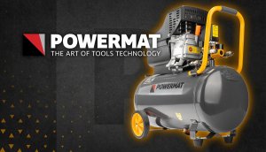 Sprężarka Powermat KOMPRESOR OLEJOWY 50L SPRĘŻARKA 8 BAR 206 l/min 230V 2