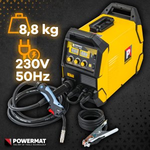 Powermat SPAWARKA INWERTEROWA INWERTOROWA MIGOMAT PÓŁAUTOMAT MIG MAG MMA TIG 250A PM-IMGT-250L 11