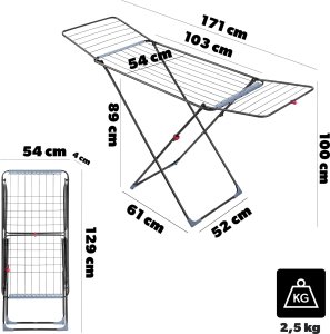 Suszarka na pranie Kadax KADAX Susz na pranie Stabilo PLUS 18m D0503SET ant 2